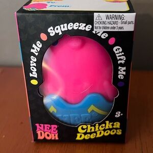NeeDoh! NEE DOH! Chicka DeeDoos Blue & Pink Squeeze Toy NEW AND RARE!